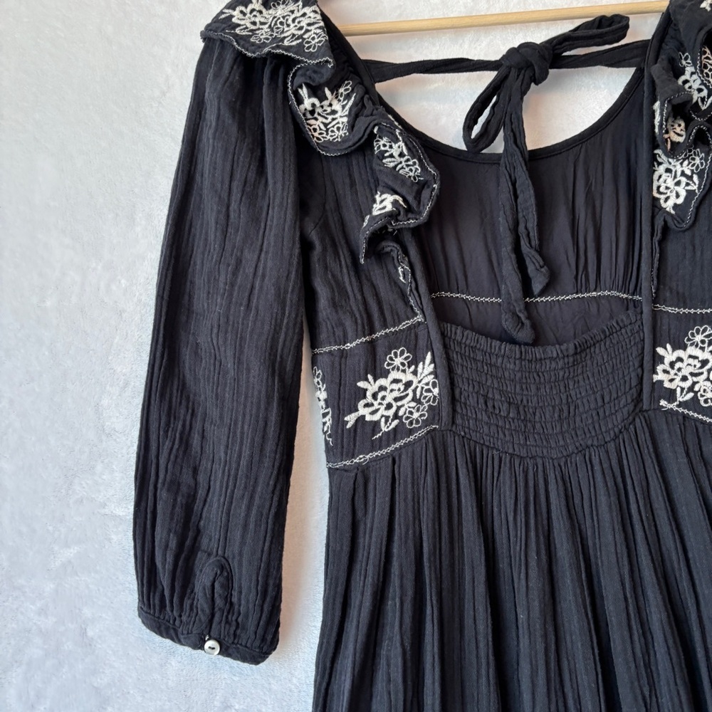 Free People black Lovers Lane Maxi Dress XS - Picture 13 of 15